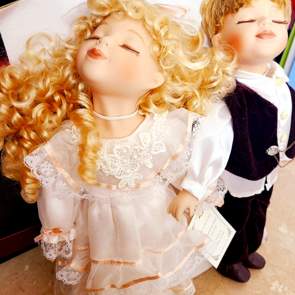 Porcelain Doll Set